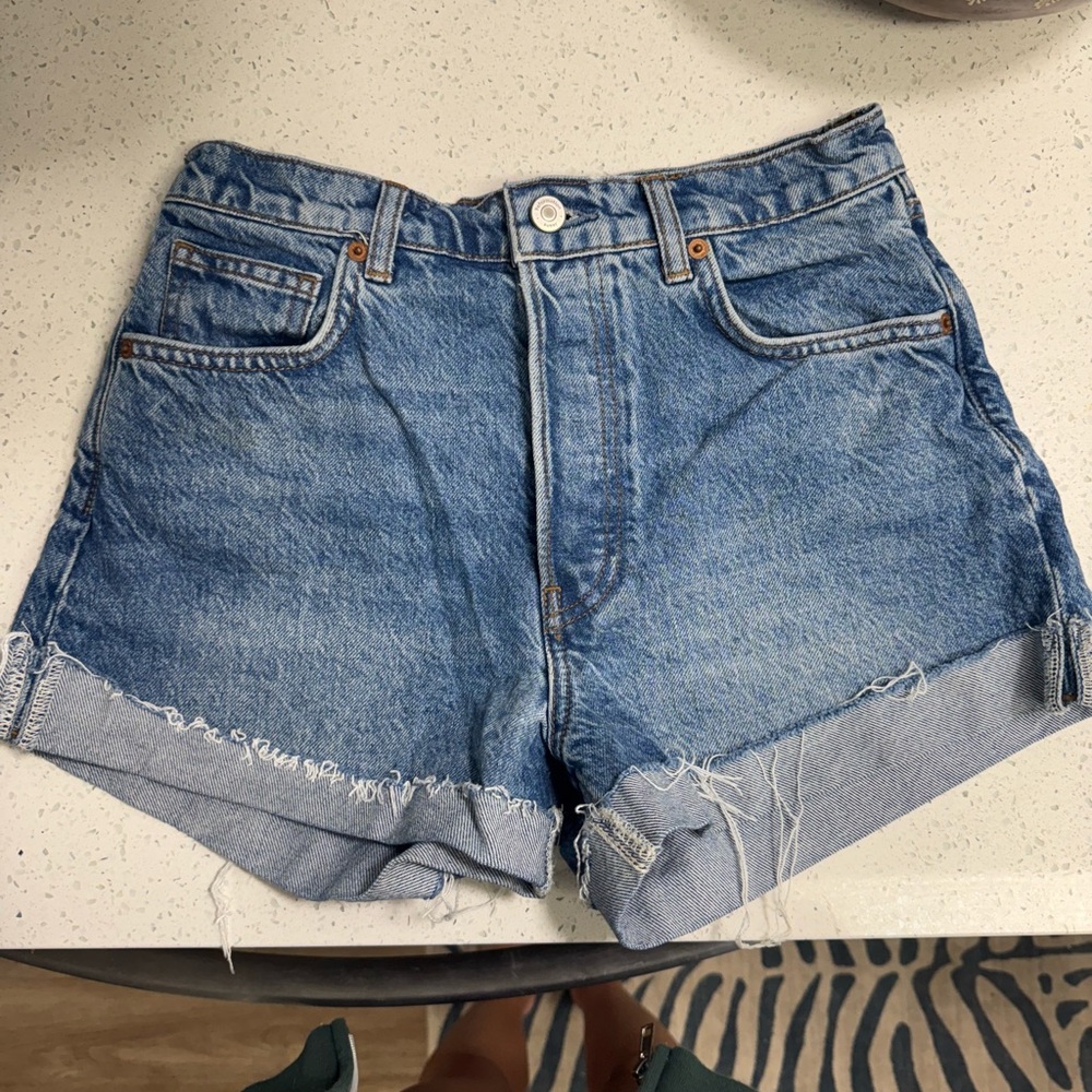 Reformation Denim Blue Women's Shorts